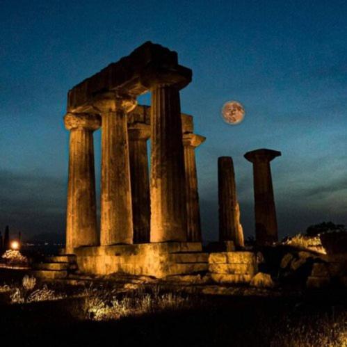 Aνεξάρτητη Παραδοσιακή Πέτρινη Κατοικία Corinth Eksteriør bilde
